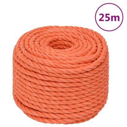Frânghie de lucru, portocaliu, 12 mm, 25 m, polipropilenă GartenMobel Dekor
