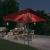 Pavilion cu șir de lumini LED, roșu vin, 3x3 m GartenMobel Dekor