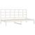 Pat de zi fără saltea, alb, 90x200 cm, lemn masiv pin GartenMobel Dekor