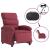 Fotoliu rabatabil electric, roșu vin, material textil GartenMobel Dekor