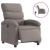 Fotoliu rabatabil electric, gri taupe, material textil GartenMobel Dekor