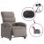 Fotoliu rabatabil electric, gri taupe, material textil GartenMobel Dekor