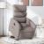 Fotoliu electric rabatabil cu ridicare, gri taupe, textil GartenMobel Dekor