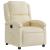 Fotoliu rabatabil electric, crem, material textil GartenMobel Dekor