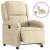 Fotoliu rabatabil electric, crem, material textil GartenMobel Dekor