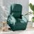 Fotoliu electric rabatabil cu ridicare, verde închis, textil GartenMobel Dekor