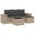 Set canapele de grădină cu perne, 5 piese gri deschis poliratan GartenMobel Dekor