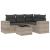 Set canapele de grădină cu perne, 5 piese gri deschis poliratan GartenMobel Dekor
