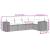 Set canapele de grădină cu perne, 5 piese gri deschis poliratan GartenMobel Dekor