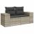 Set canapele de grădină cu perne, 5 piese gri deschis poliratan GartenMobel Dekor