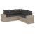 Set canapele de grădină cu perne, 5 piese gri deschis poliratan GartenMobel Dekor
