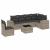Set canapele de grădină cu perne, 7piese gri deschis poliratan GartenMobel Dekor