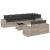 Set canapele de grădină cu perne, 9 piese gri deschis poliratan GartenMobel Dekor