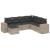 Set canapele de grădină cu perne, 7piese gri deschis poliratan GartenMobel Dekor