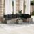 Set canapele de grădină cu perne, 9 piese gri deschis poliratan GartenMobel Dekor