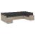 Set canapele de grădină cu perne 10 piese gri deschis poliratan GartenMobel Dekor