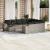 Set canapele de grădină cu perne, 11 piese, gri, poliratan GartenMobel Dekor