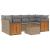Set canapele de grădină, 7 piese, cu perne, bej, poliratan GartenMobel Dekor