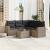 Set mobilier grădină cu perne, 6 piese, gri, poliratan GartenMobel Dekor