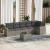 Set canapele de grădină, 7 piese, cu perne, gri, poliratan GartenMobel Dekor