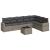 Set canapele de grădină cu perne, 8 piese, gri, poliratan GartenMobel Dekor