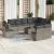 Set canapele de grădină cu perne, 11 piese, gri, poliratan GartenMobel Dekor