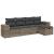 Set canapele de grădină cu perne, 5 piese gri deschis poliratan GartenMobel Dekor