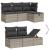Set canapele de grădină cu perne, 6 piese gri deschis poliratan GartenMobel Dekor