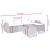 Set canapele de grădină cu perne, 6 piese, bej, poliratan GartenMobel Dekor