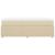 Pat box spring cu saltea, crem, 100x200 cm, textil GartenMobel Dekor