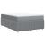 Pat box spring cu saltea, gri deschis, 140x190 cm, textil GartenMobel Dekor