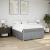Pat box spring cu saltea, gri deschis, 140x190 cm, textil GartenMobel Dekor