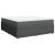 Pat box spring cu saltea, gri închis, 180x200 cm, textil GartenMobel Dekor