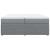 Pat box spring cu saltea, gri deschis, 200x200 cm, textil GartenMobel Dekor
