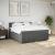 Pat box spring cu saltea, gri închis, 180x200 cm, textil GartenMobel Dekor