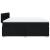 Pat box spring cu saltea, negru, 180x200 cm, catifea GartenMobel Dekor
