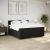 Pat box spring cu saltea, negru, 180x200 cm, catifea GartenMobel Dekor