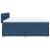 Pat box spring cu saltea, albastru, 180x200 cm, material textil GartenMobel Dekor