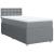 Pat box spring cu saltea, gri deschis, 90x200 cm, textil GartenMobel Dekor
