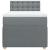 Pat box spring cu saltea, gri deschis, 90x200 cm, textil GartenMobel Dekor