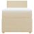 Pat box spring cu saltea, crem, 100x200 cm, textil GartenMobel Dekor