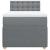 Pat box spring cu saltea, gri deschis, 100x200 cm, textil GartenMobel Dekor