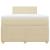 Pat box spring cu saltea, crem, 120x200 cm, textil GartenMobel Dekor