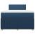 Pat box spring cu saltea, albastru, 120x200 cm, textil GartenMobel Dekor