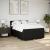 Pat box spring cu saltea, negru, 140x190 cm, textil GartenMobel Dekor