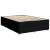 Pat box spring cu saltea, negru, 140x190 cm, textil GartenMobel Dekor