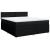 Pat box spring cu saltea, negru, 180x200 cm, catifea GartenMobel Dekor