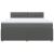 Pat box spring cu saltea, gri închis, 180x200 cm, textil GartenMobel Dekor