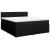 Pat box spring cu saltea, negru, 180x200 cm, catifea GartenMobel Dekor