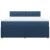 Pat box spring cu saltea, albastru, 180x200 cm, material textil GartenMobel Dekor